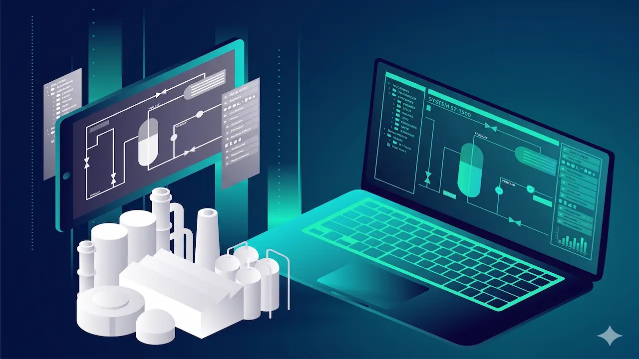 Dashboard SCADA industrial con datos en tiempo real